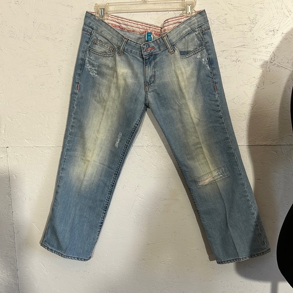 TRF Zara light washed straight cropped jeans. - Picture 2 of 14